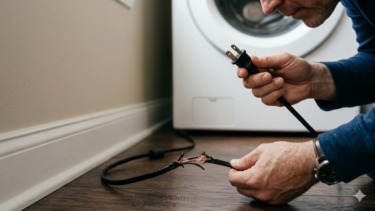 Kiểm tra ổ cắm và dây nguồn