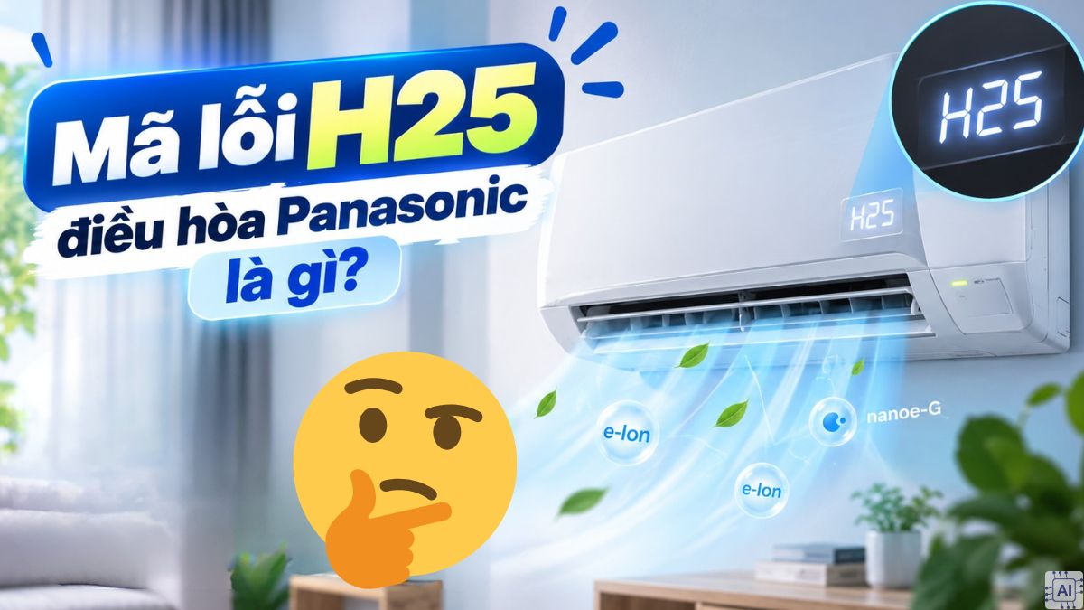 Mã lỗi H25 điều hòa Panasonic là gì?
