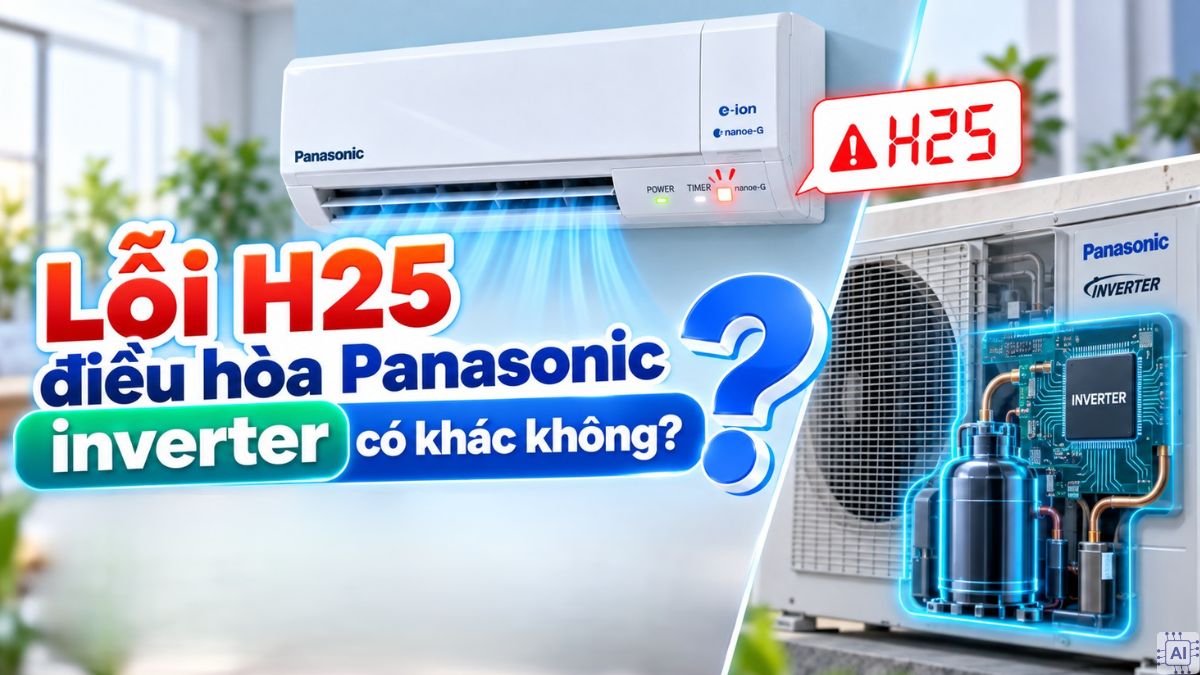 Lỗi H25 điều hòa Panasonic inverter