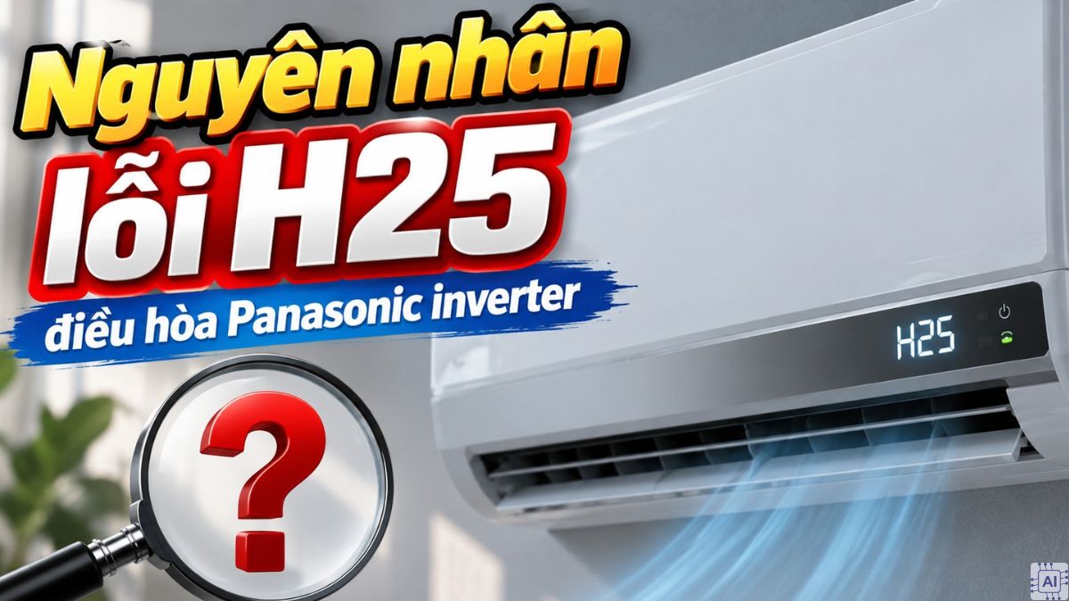 Nguyên nhân lỗi H25 điều hòa Panasonic inverter