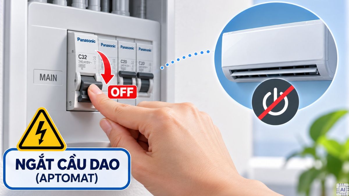 Cách khắc phục lỗi H25 máy lạnh Panasonic