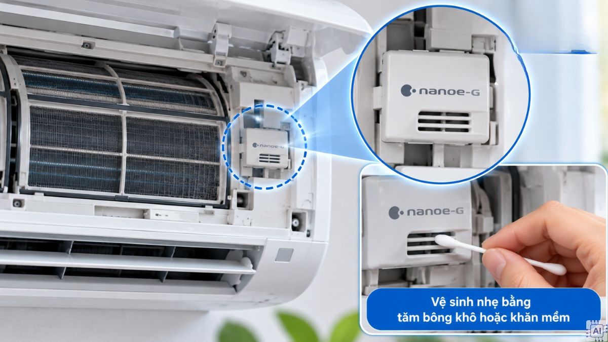 Cách khắc phục lỗi H25 máy lạnh Panasonic bước 4