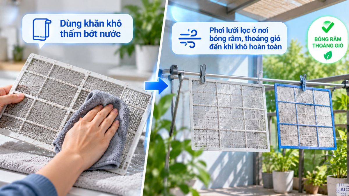Cách khắc phục lỗi H25 máy lạnh Panasonic bước 5