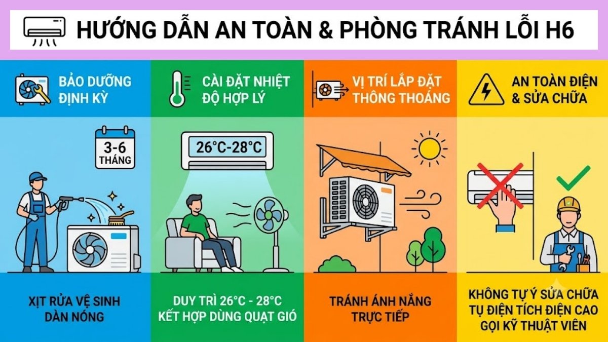 Lưu ý an toàn và cách phòng tránh lỗi H6