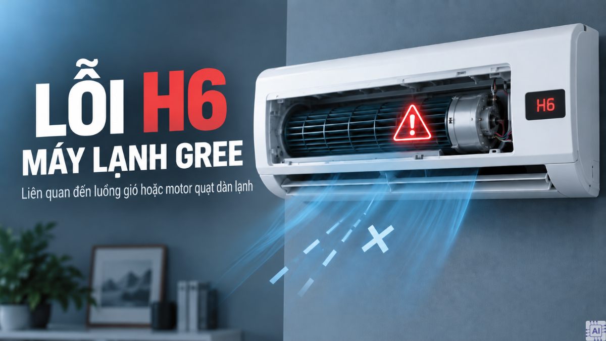 Lỗi H6 máy lạnh Gree là gì?