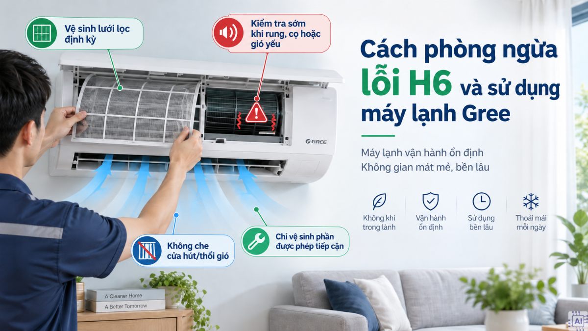 Cách phòng ngừa lỗi H6 