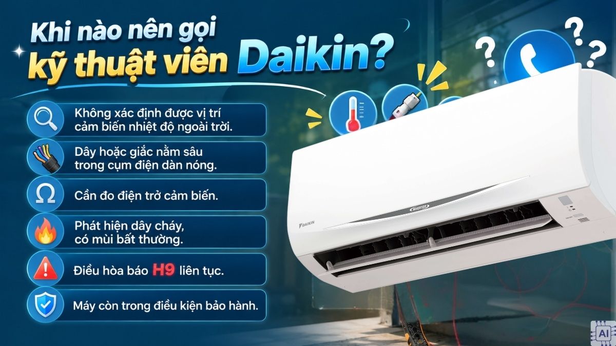 Sửa bo mạch dàn nóng Daikin bị lỗi