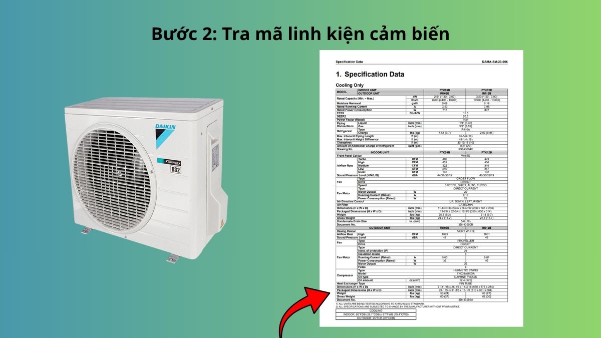 Tra mã linh kiện cảm biến