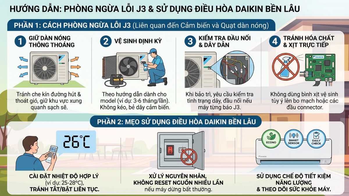 Cách phòng ngừa lỗi J3