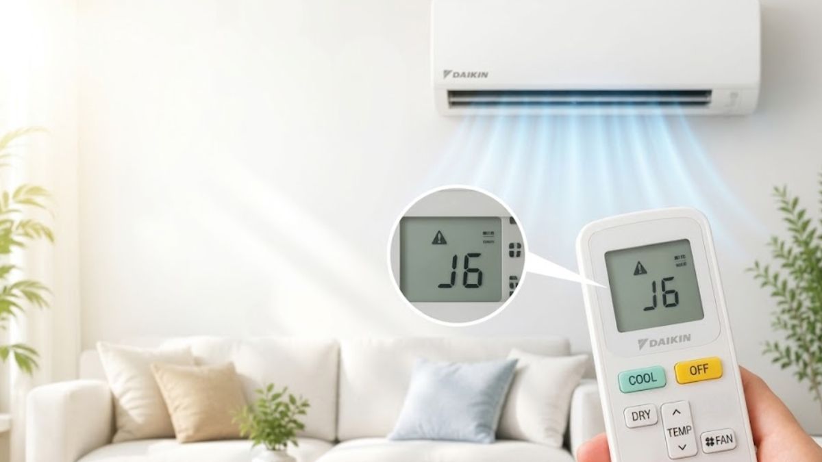 Dấu hiệu nhận biết khi điều hòa Daikin báo lỗi J6