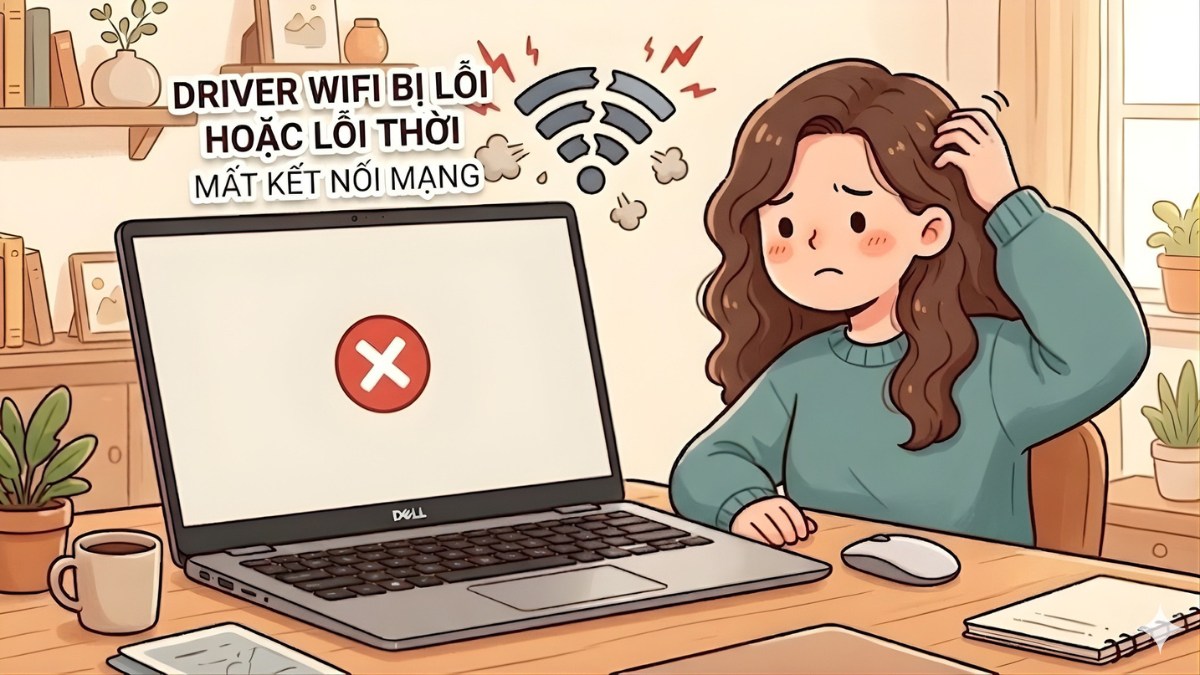 Driver WiFi bị lỗi hoặc lỗi thời