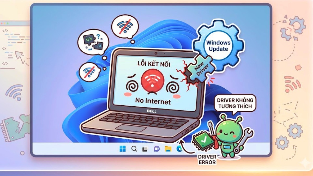 Windows Update gây xung đột driver