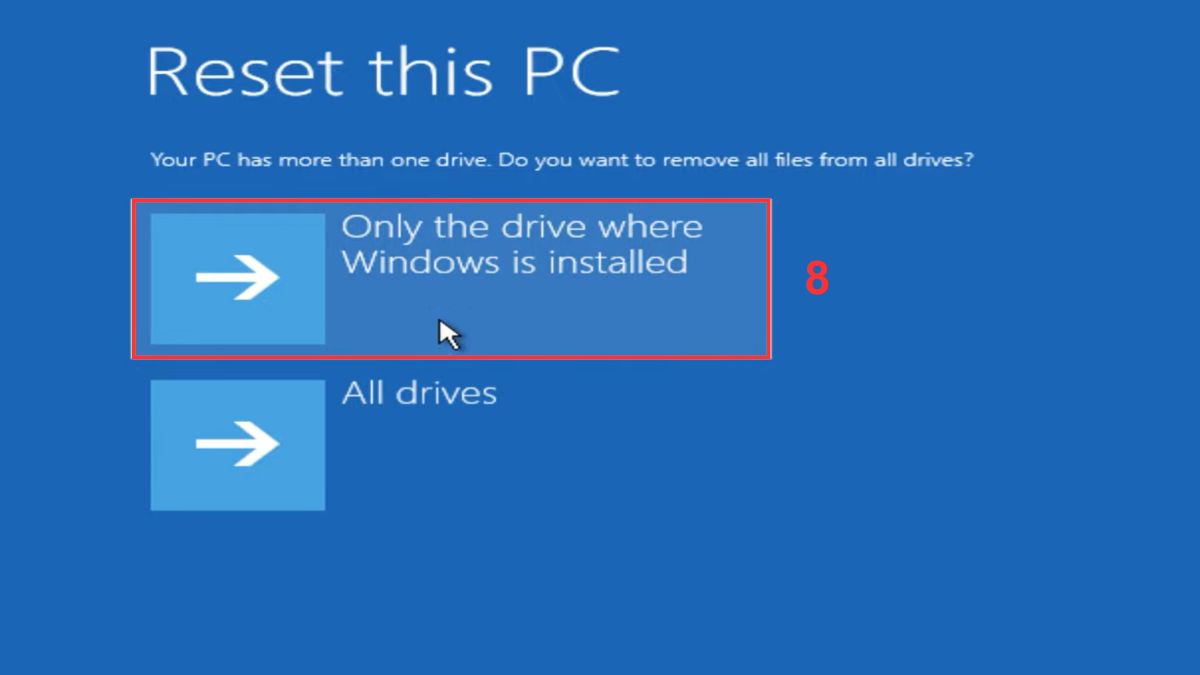 Chọn Only remove my files