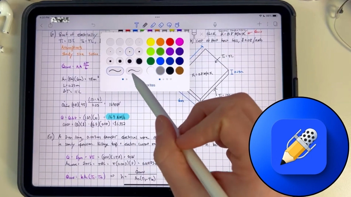Notability - ghi chú kết hợp âm thanh