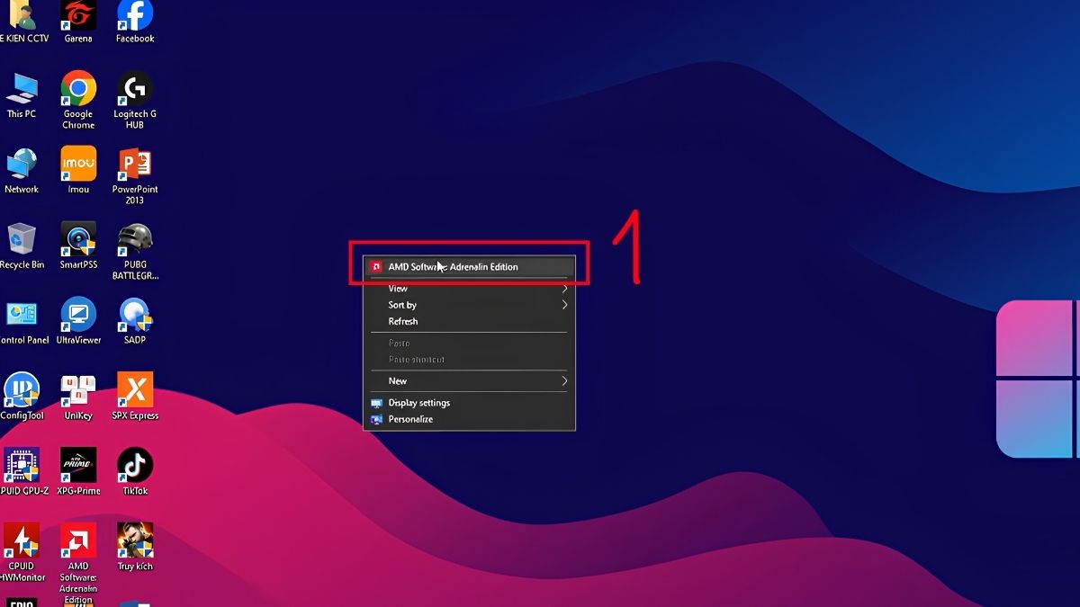Thay đổi chế độ GPU Scaling