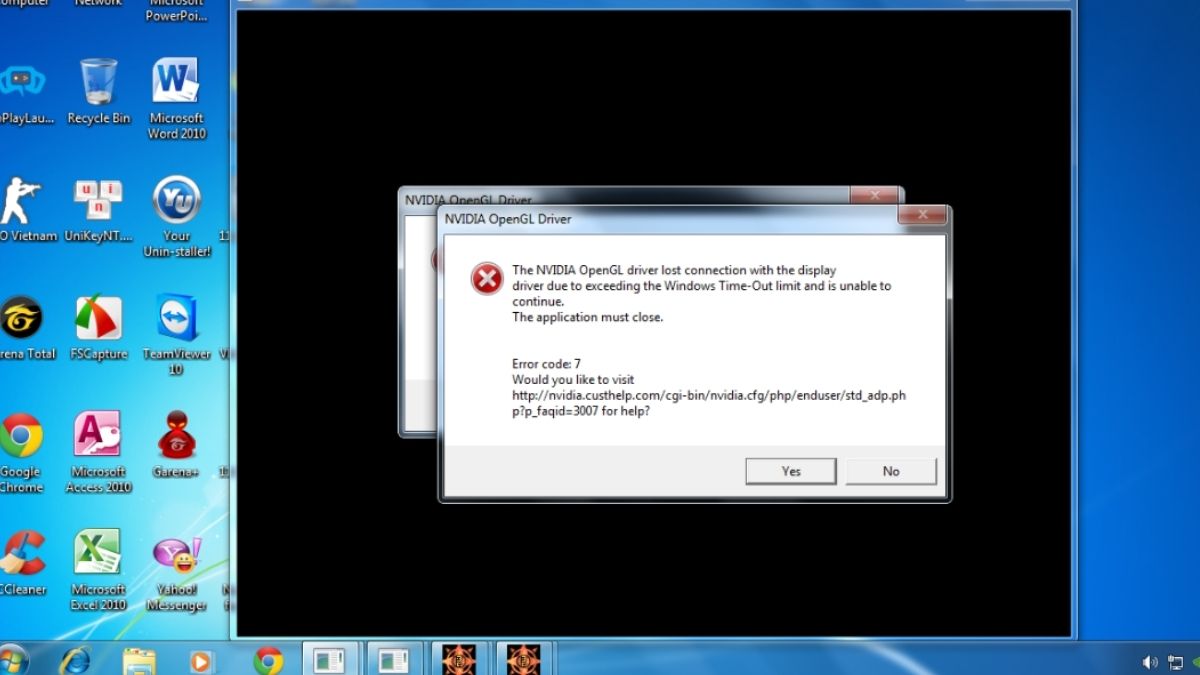 Driver card màn hình lỗi thời hoặc chưa cập nhật