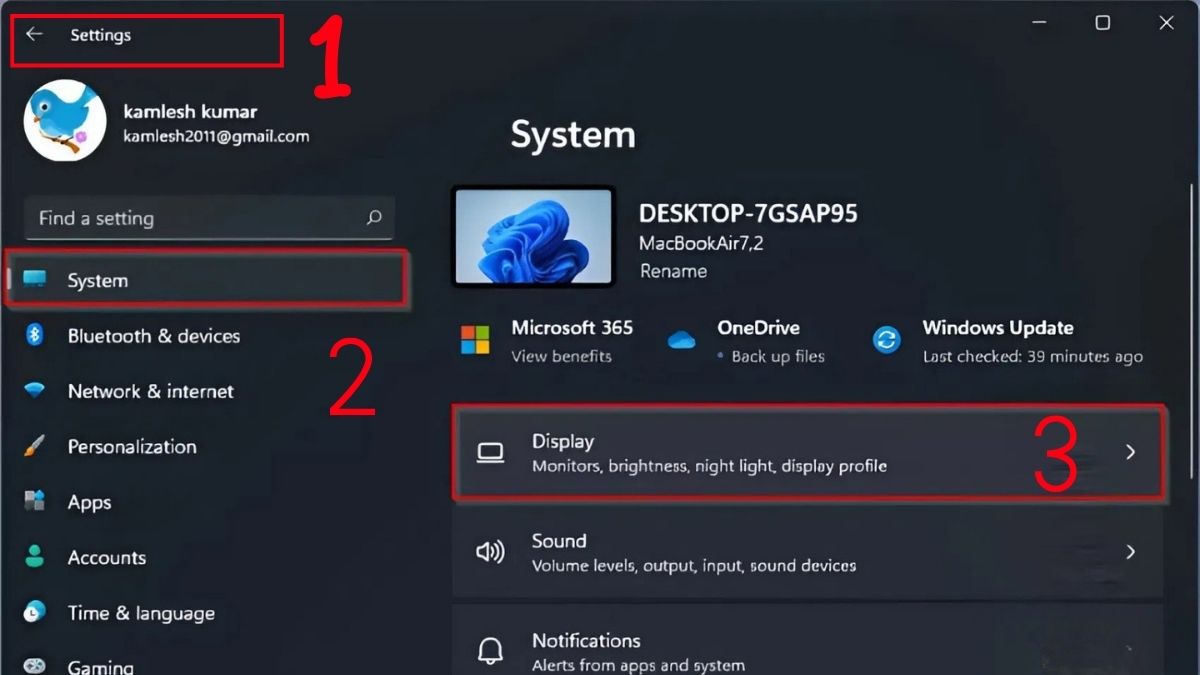 Sử dụng Advanced Display để tối ưu tỷ lệ hiển thị