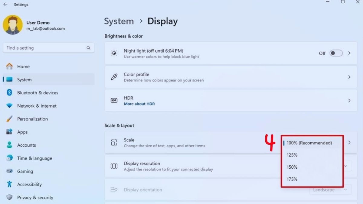 Chọn tùy chọn mặc định phù hợp