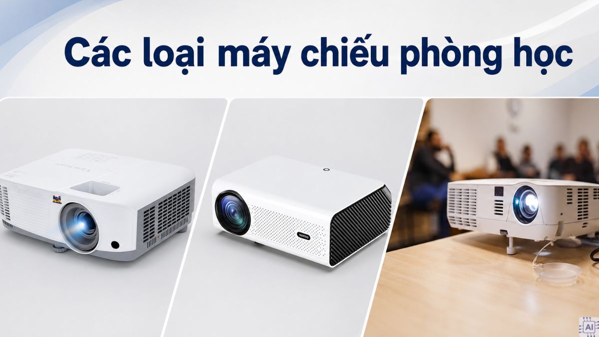 Các loại máy chiếu phòng học