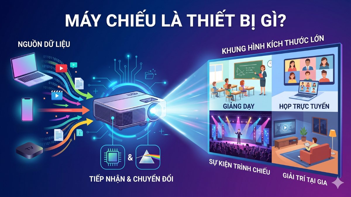 Máy chiếu là thiết bị gì?
