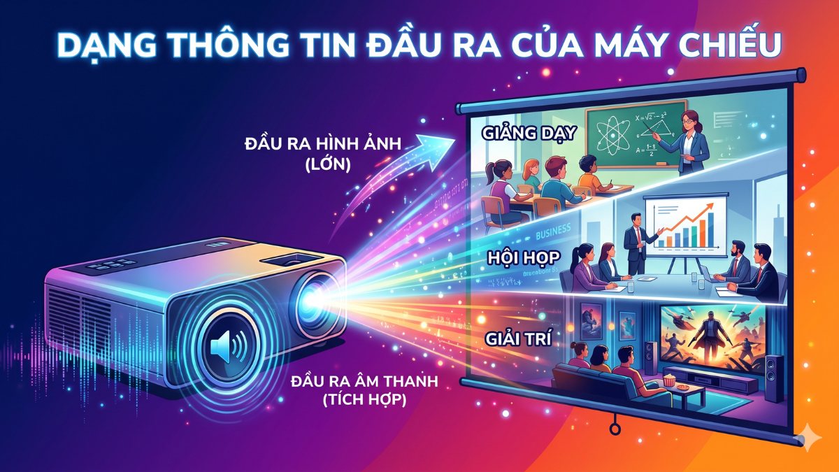 Dạng thông tin đầu ra của máy chiếu