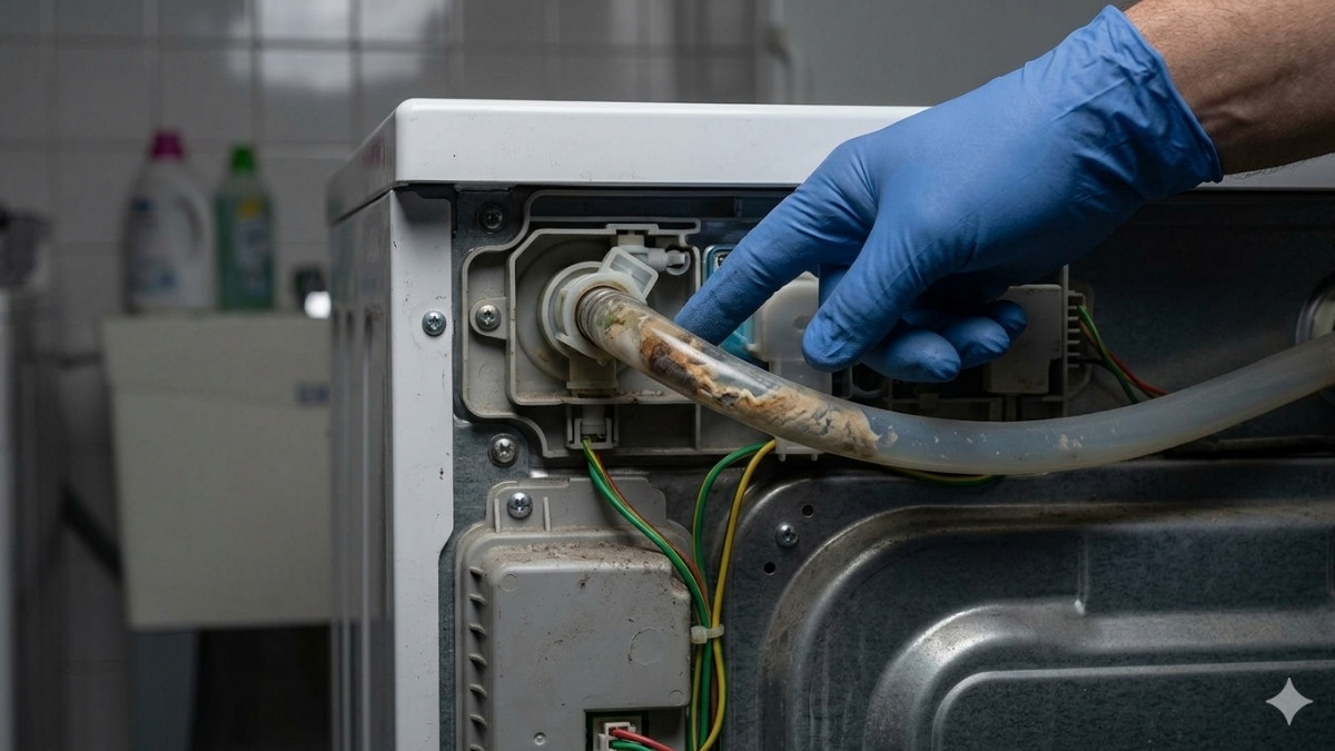 Ống dẫn nước hoặc phao nước bị nghẹt, lệch vị trí