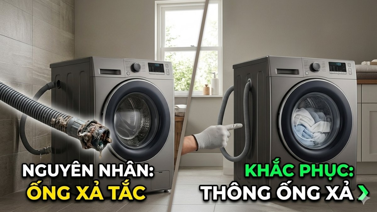 Ống xả nước bị tắc