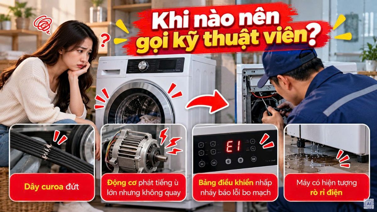 Khi nào nên gọi kỹ thuật viên?