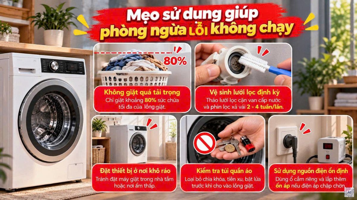 Mẹo sử dụng giúp phòng ngừa lỗi không chạy