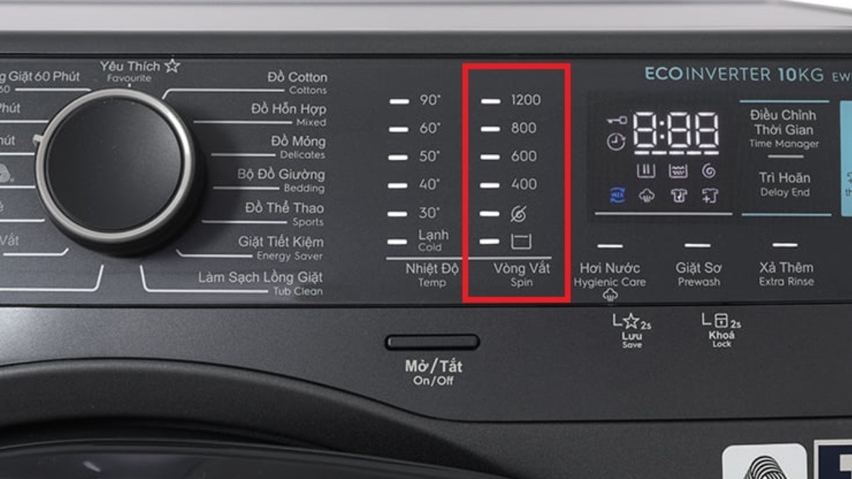 Chọn tốc độ vắt phù hợp với loại vải