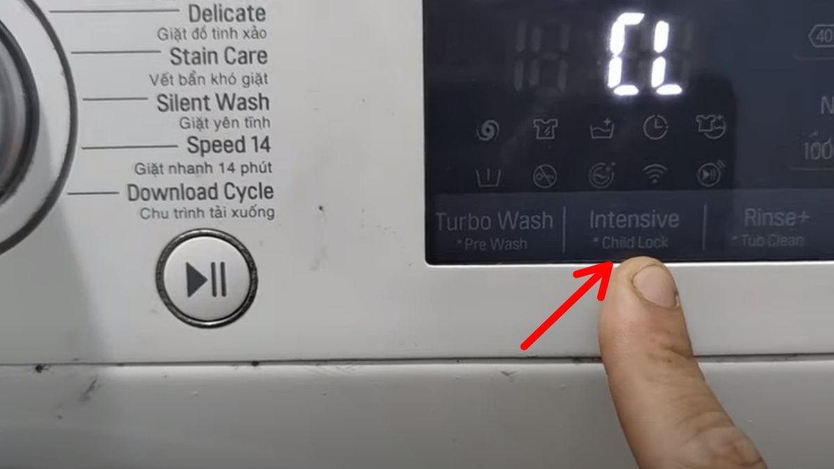 Cách kiểm tra và khắc phục khi máy giặt LG không chọn được chương trình giặt