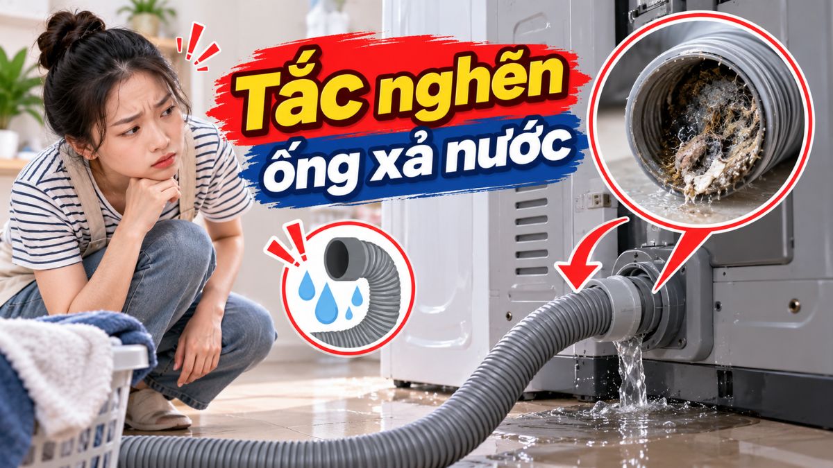 Tắc nghẽn ống xả nước