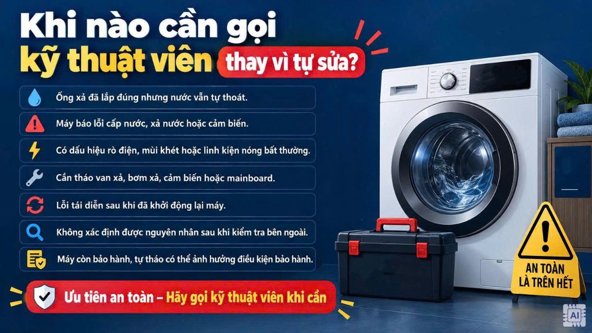 Khi nào cần gọi kỹ thuật viên thay vì tự sửa?