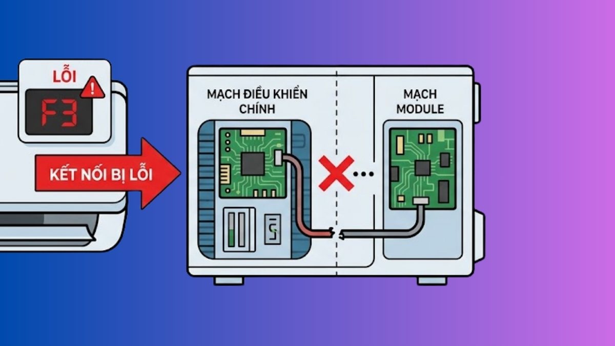 Nguyên nhân khiến máy lạnh Aqua hiện chữ F3