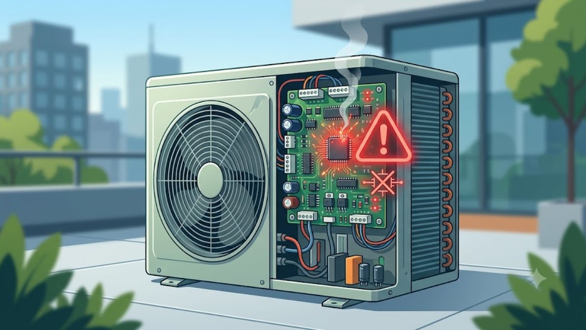 Mạch module hoặc mạch điều khiển chính dàn nóng gặp sự cố
