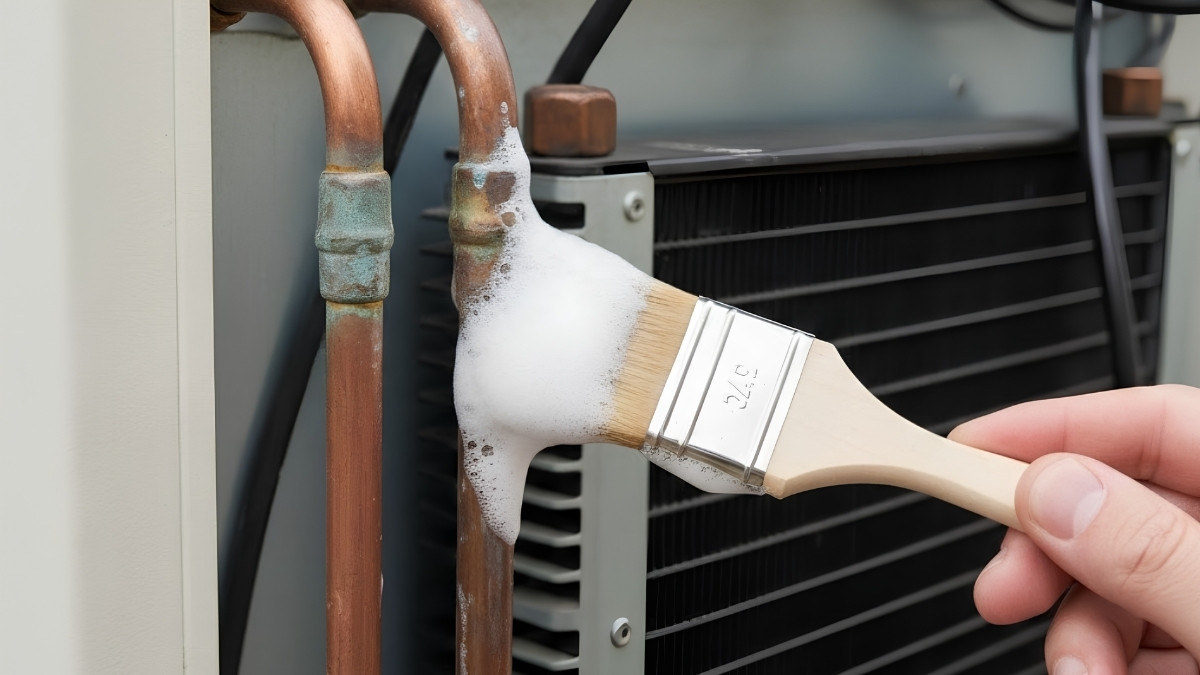 Cách kiểm tra ống đồng máy lạnh bị xì