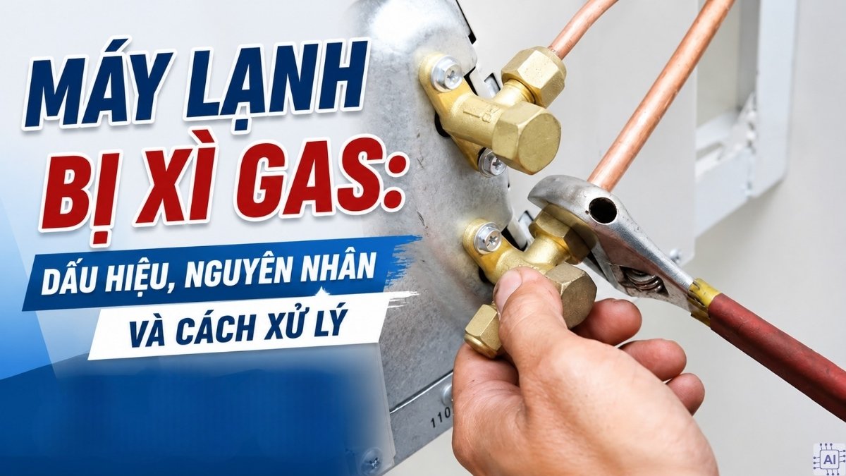 Máy lạnh bị xì gas: Dấu hiệu, nguyên nhân và cách xử lý