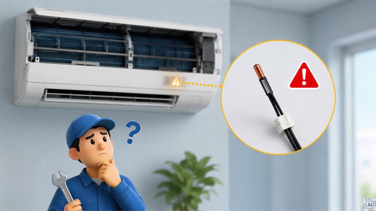 Cảm biến nhiệt độ hoặc cảm biến phòng bị lỗi