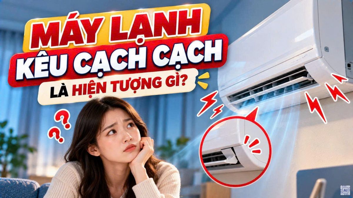 Máy lạnh kêu cạch cạch: Nguyên nhân và cách khắc phục