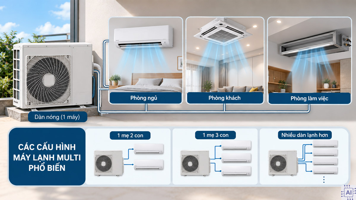 Máy lạnh Multi là gì?