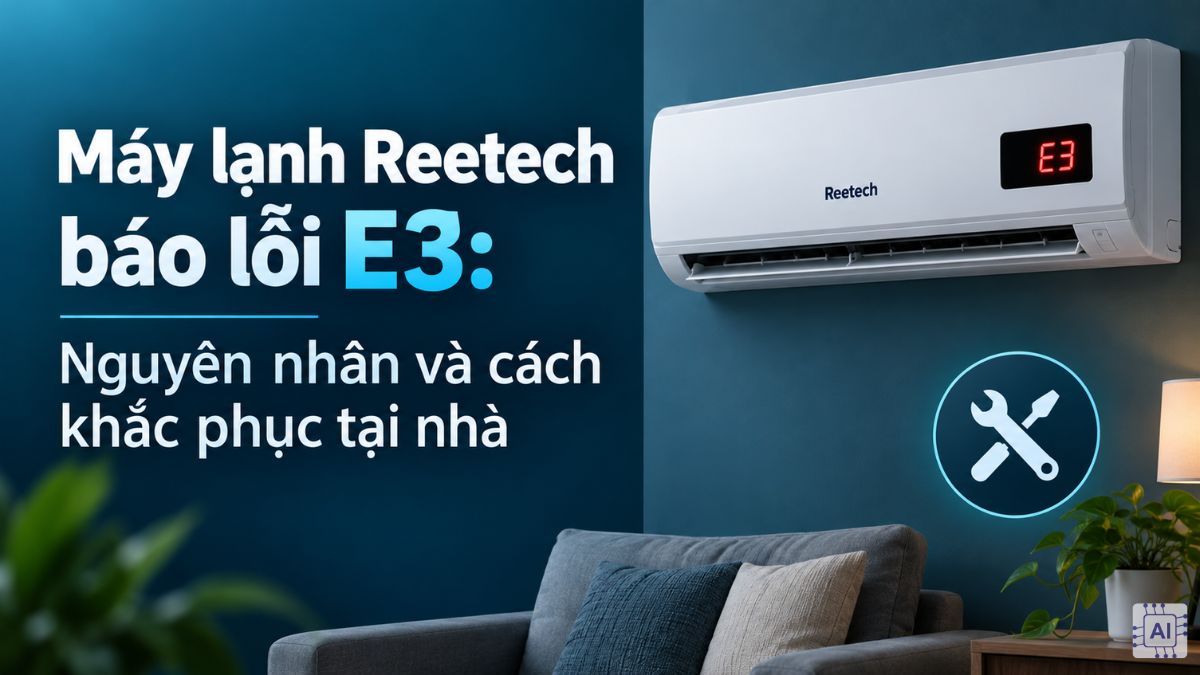 Máy lạnh Reetech báo lỗi E3 có sao không? Cách khắc phục chi tiết