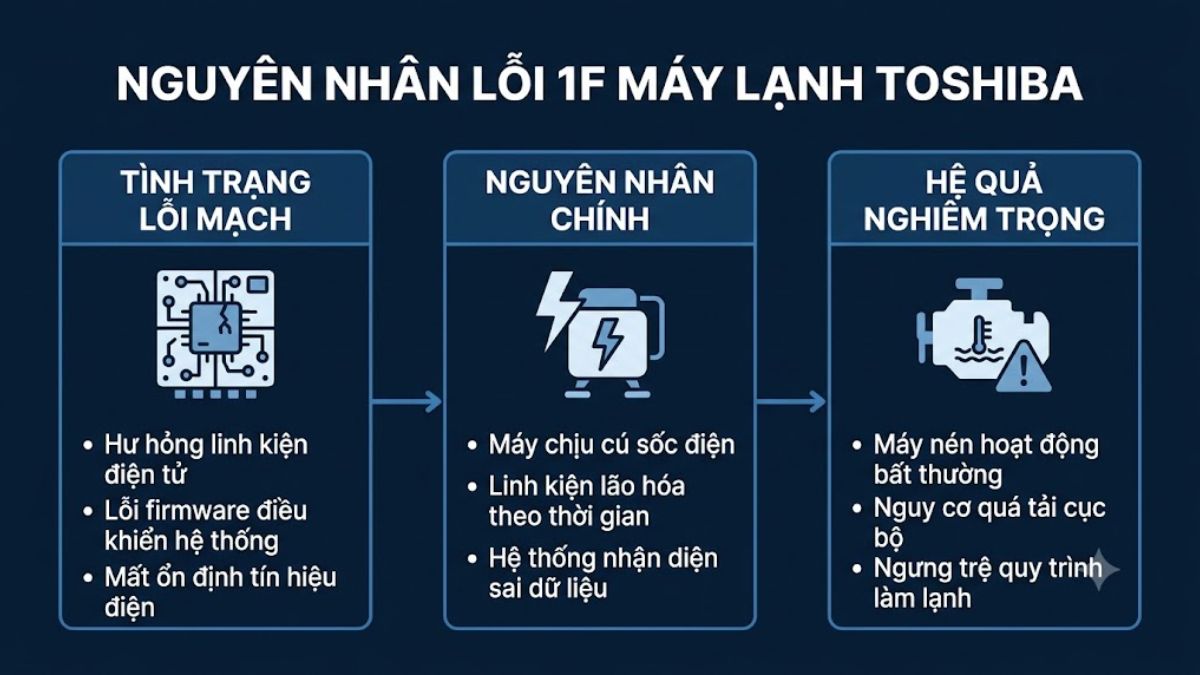 Bo mạch điều khiển bị hỏng hoặc lỗi firmware