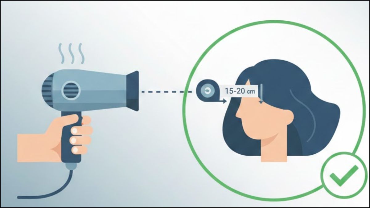 Giữ khoảng cách sấy hợp lý