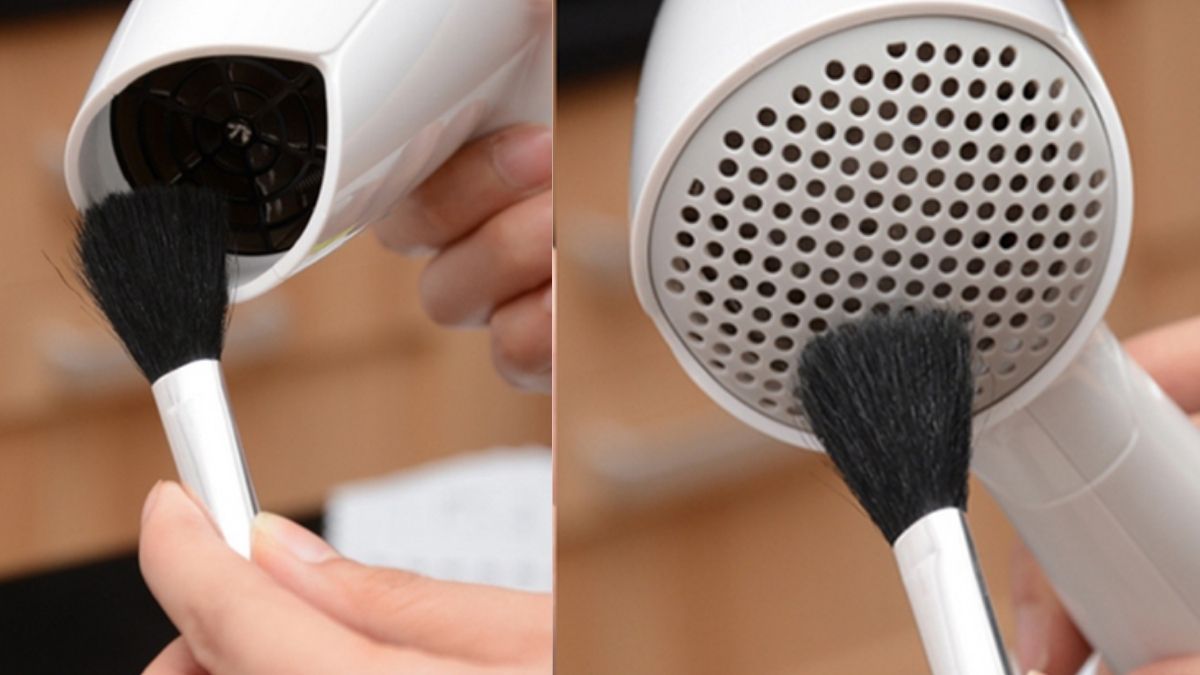 Kiểm tra và vệ sinh lưới lọc máy sấy tóc