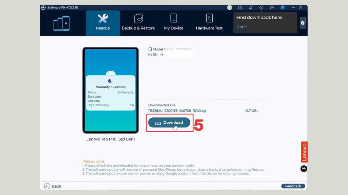 Nhấn vào nút Download để tải bản phần mềm gốc