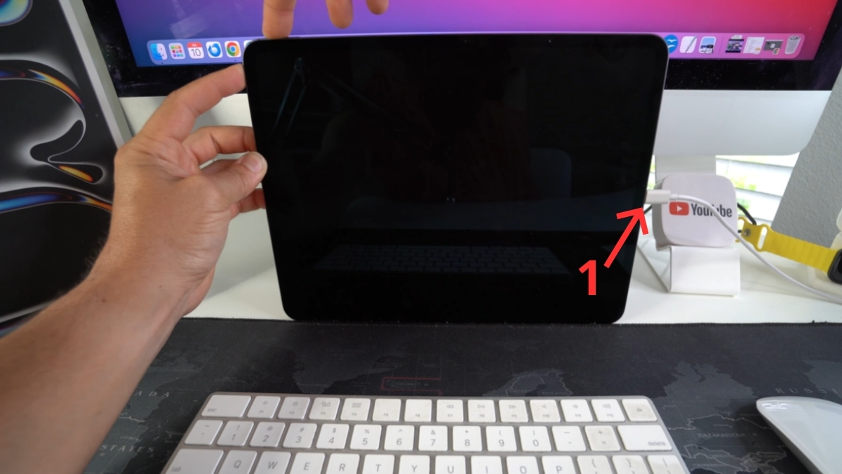 Kết nối iPad với máy tính bằng cáp USB