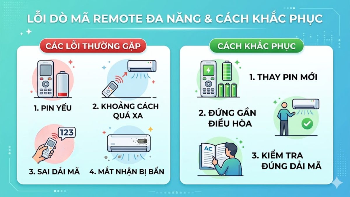 Lỗi thường gặp khi dò mã và cách khắc phục