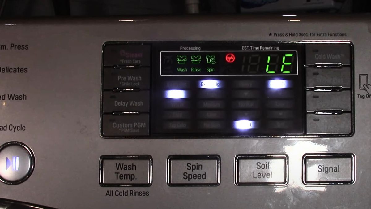 Mã lỗi máy giặt LG LE