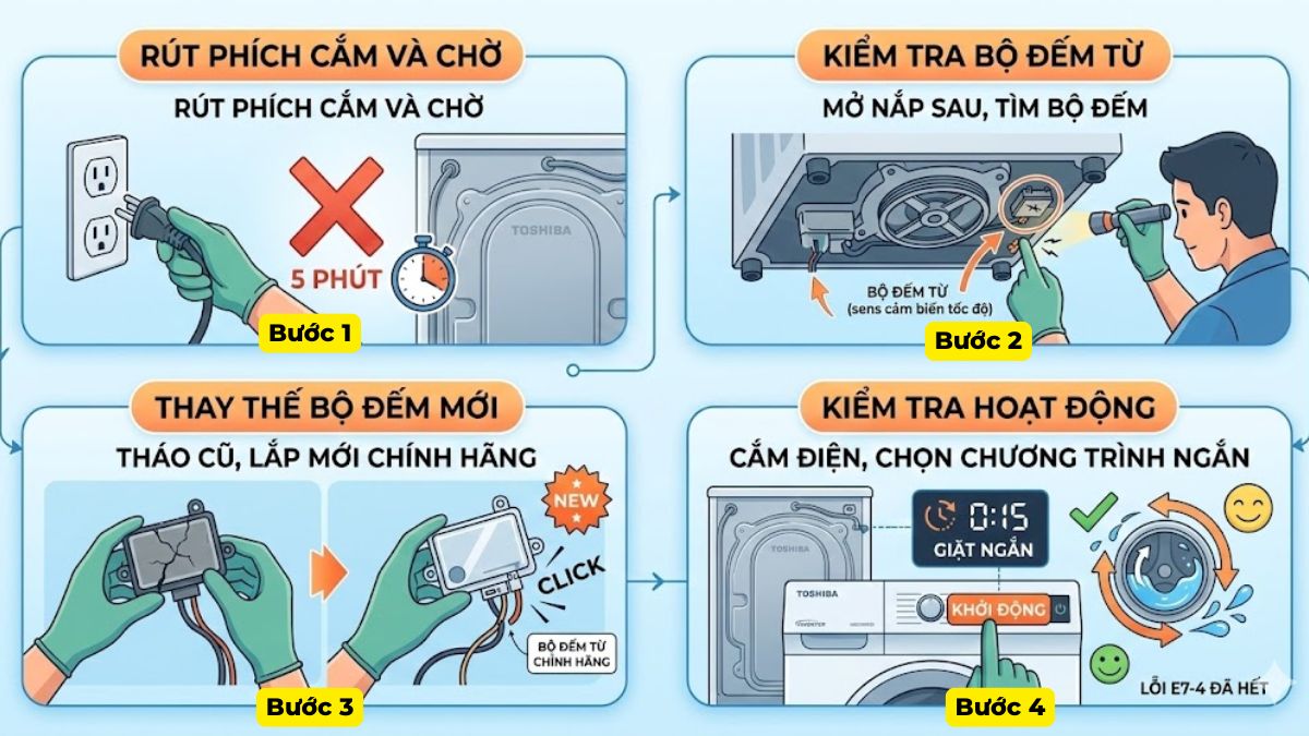 Bộ đếm từ bị hỏng