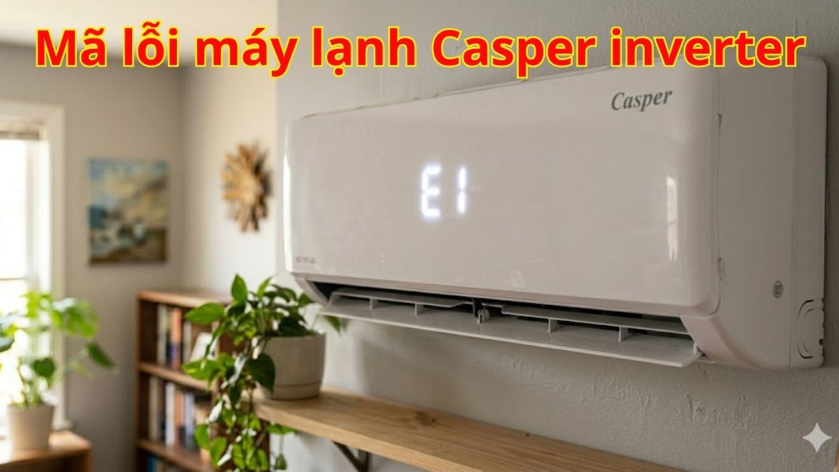Mã lỗi máy lạnh Casper inverter: bảng tra cứu đầy đủ 2026